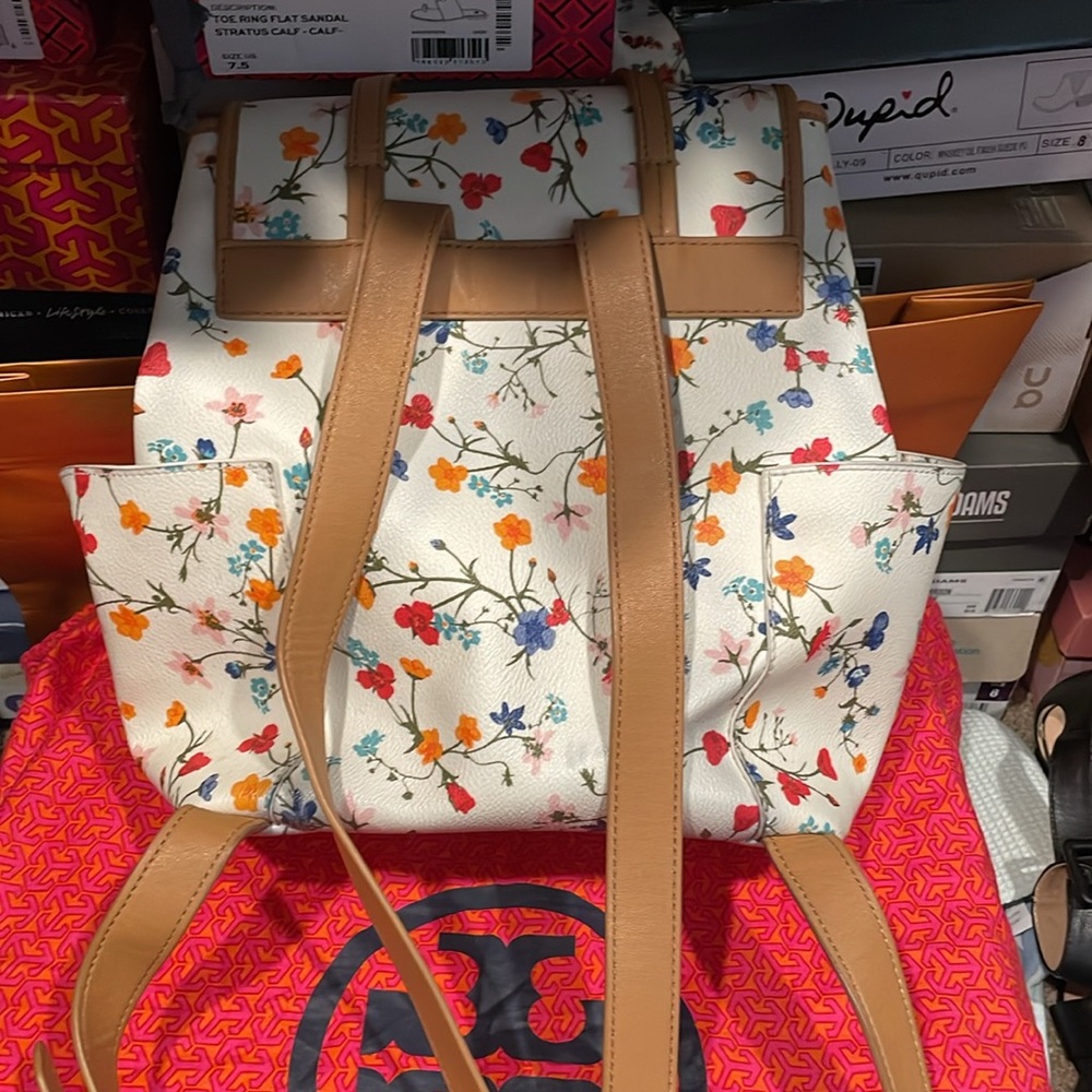 Tory Burch Flower Pattern Back Pack - image 5